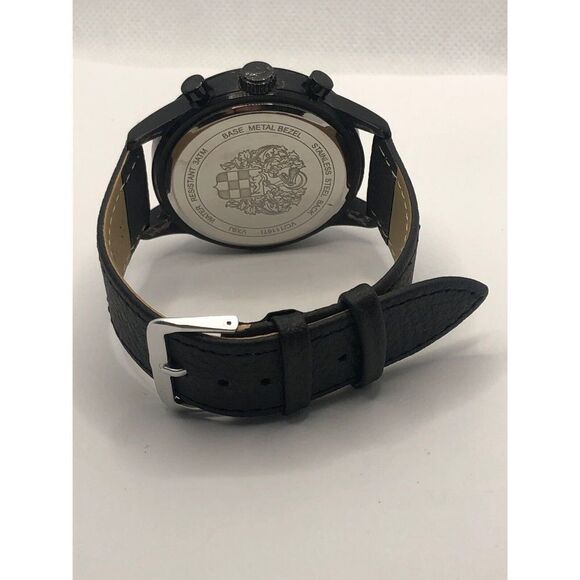 Vince Camuto Unisex Black Leather Digital Blue Dial Quartz Genuine Watch OP200 - Picture 9 of 9